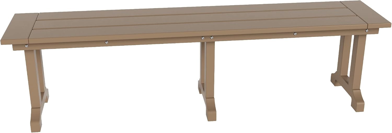 HDPE Weatherproof Outdoor Patio Bench