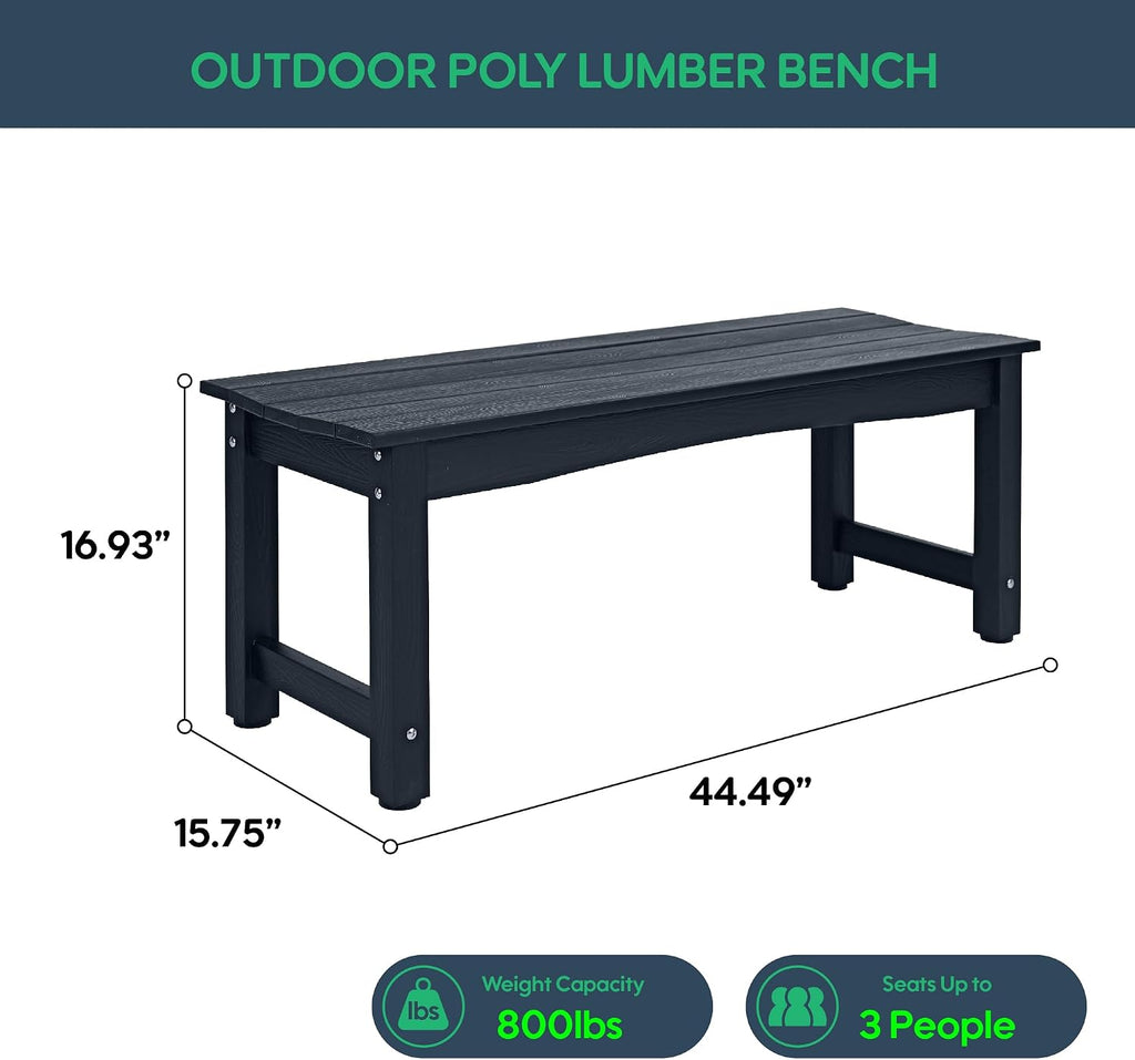 Grain HIPS All Weather Bench