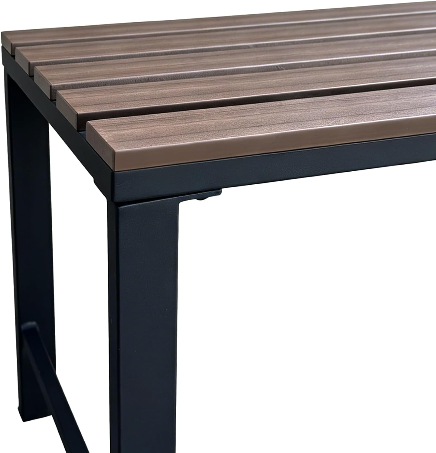 Slatted All Weather Bench Duo