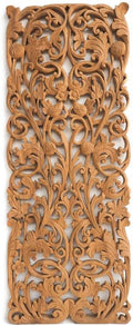 Carved Teak Wooden Traditional Wall Panel