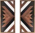 Framed Aztec Boho Wall Art Pair