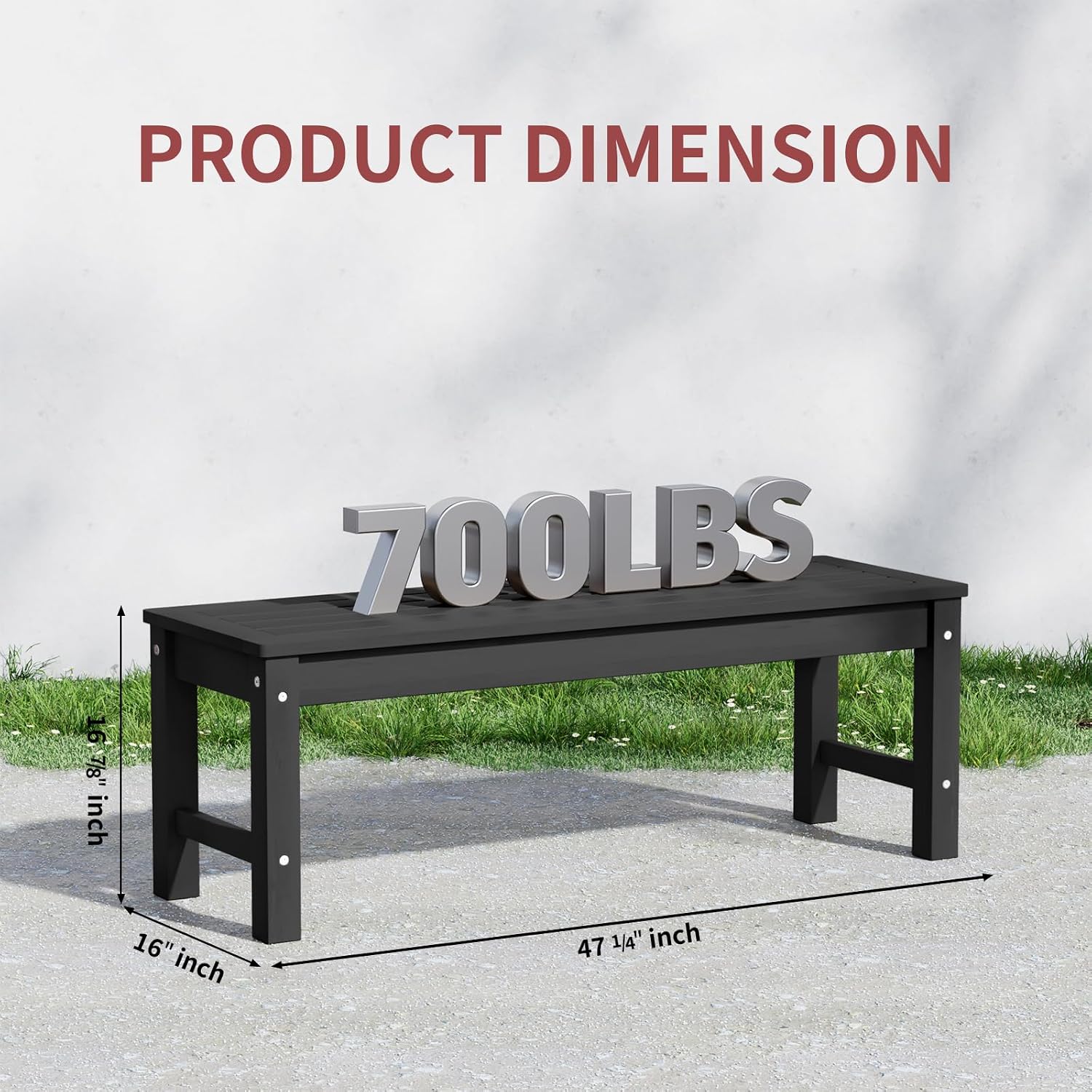 All Weather HDPE Outdoor Bench
