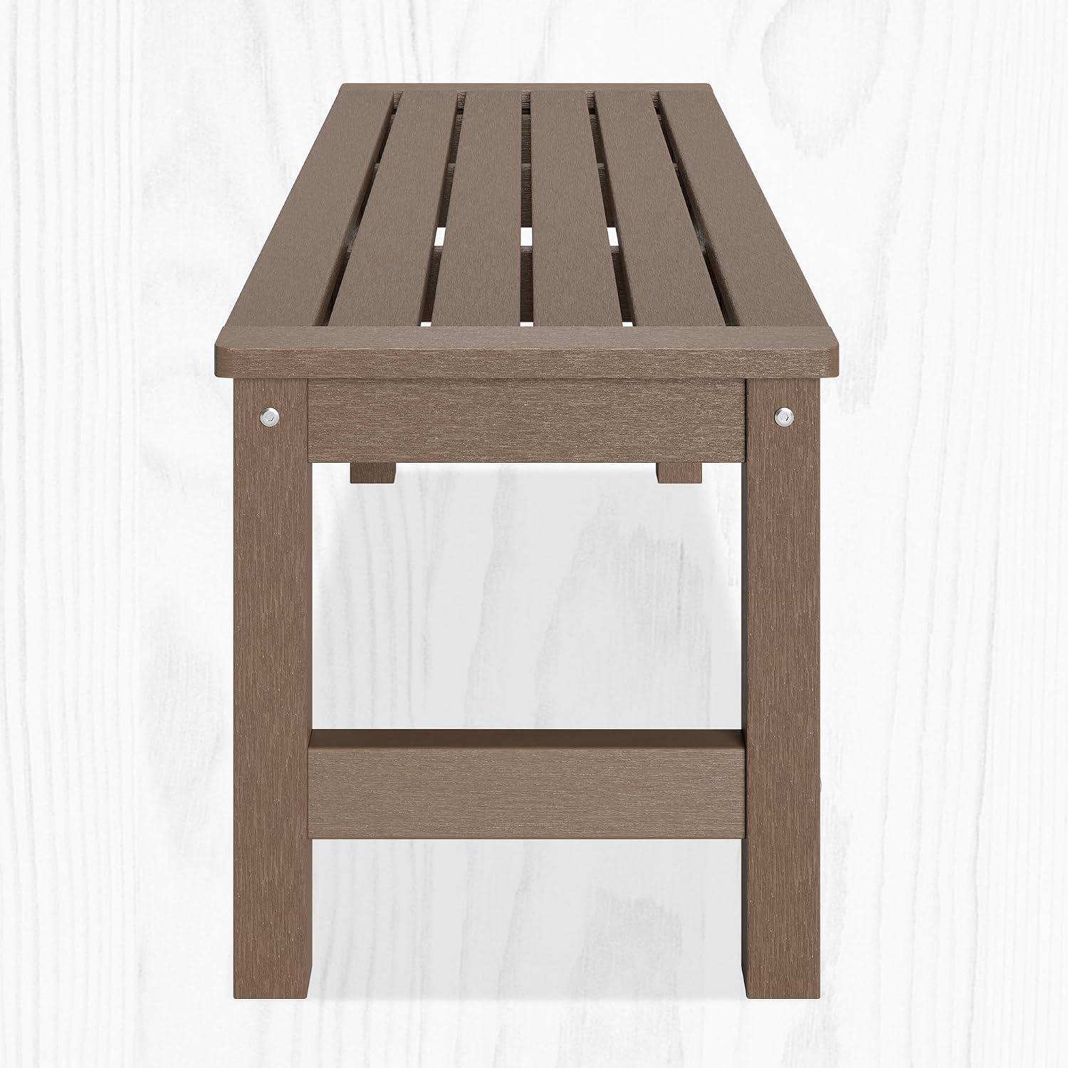 Fadeproof HDPE Outdoor Patio Bench