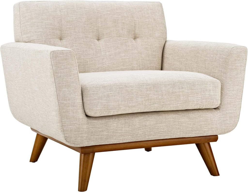 Fabric Upholstered Midcentury Chair