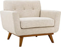 Fabric Upholstered Midcentury Chair