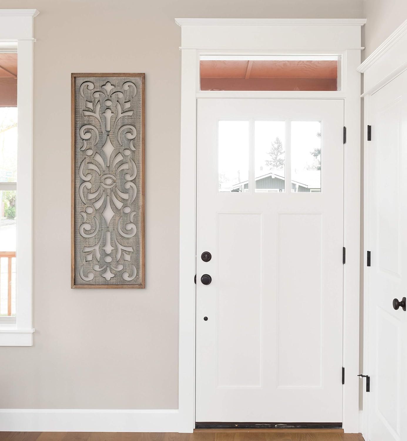 Rustic Lattice Wooden Wall Decor Panel