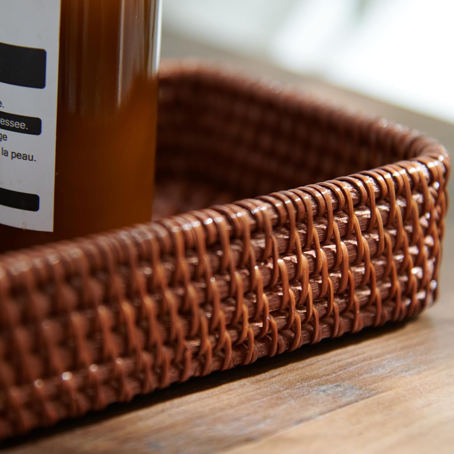 Rectangular Wicker Serving Trays Trio