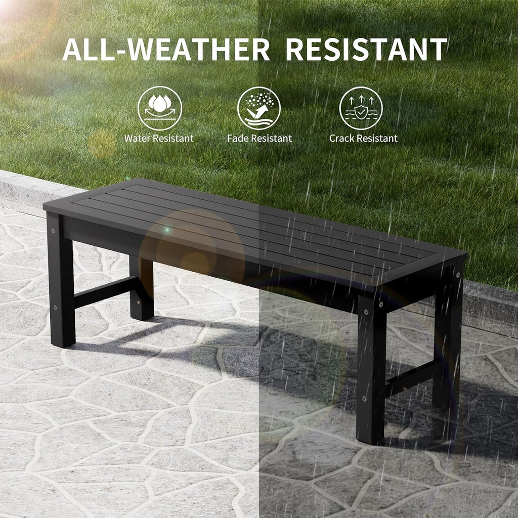 All Weather HDPE Outdoor Bench