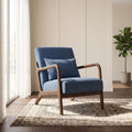 Wood Framed Upholstered Armchair