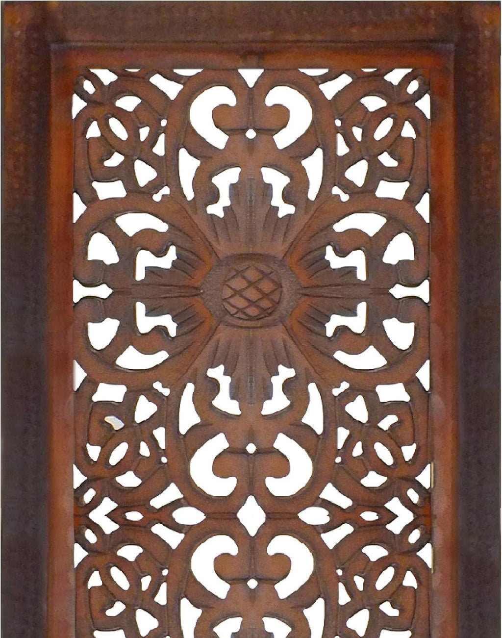 Carved Medallion Wooden Wall Panels Duo