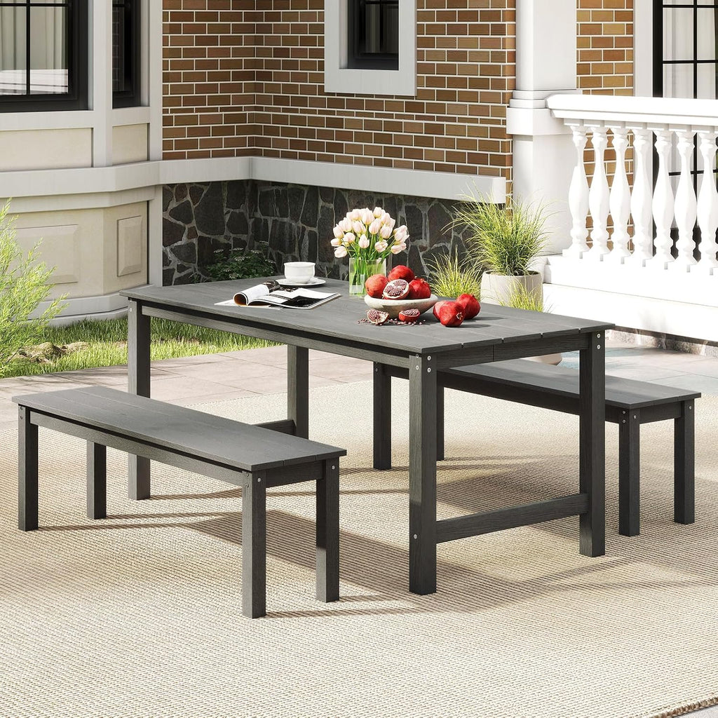 Slatted HDPE Weatherproof Bench