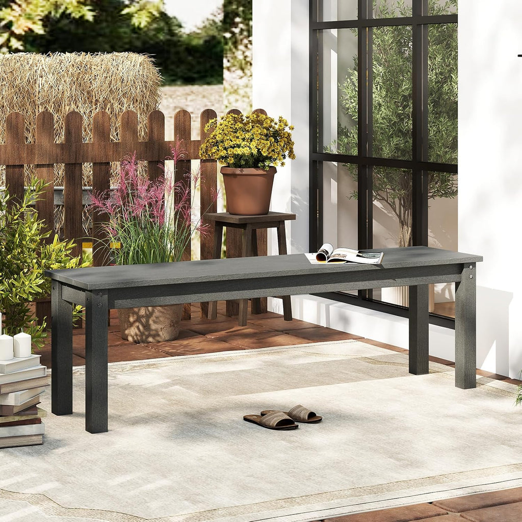 Slatted HDPE Weatherproof Bench