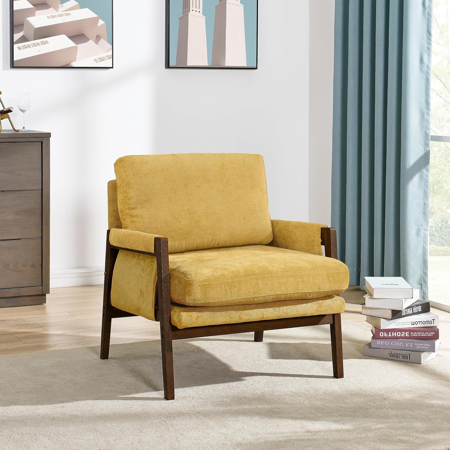 Mid Century Upholstered Armchair
