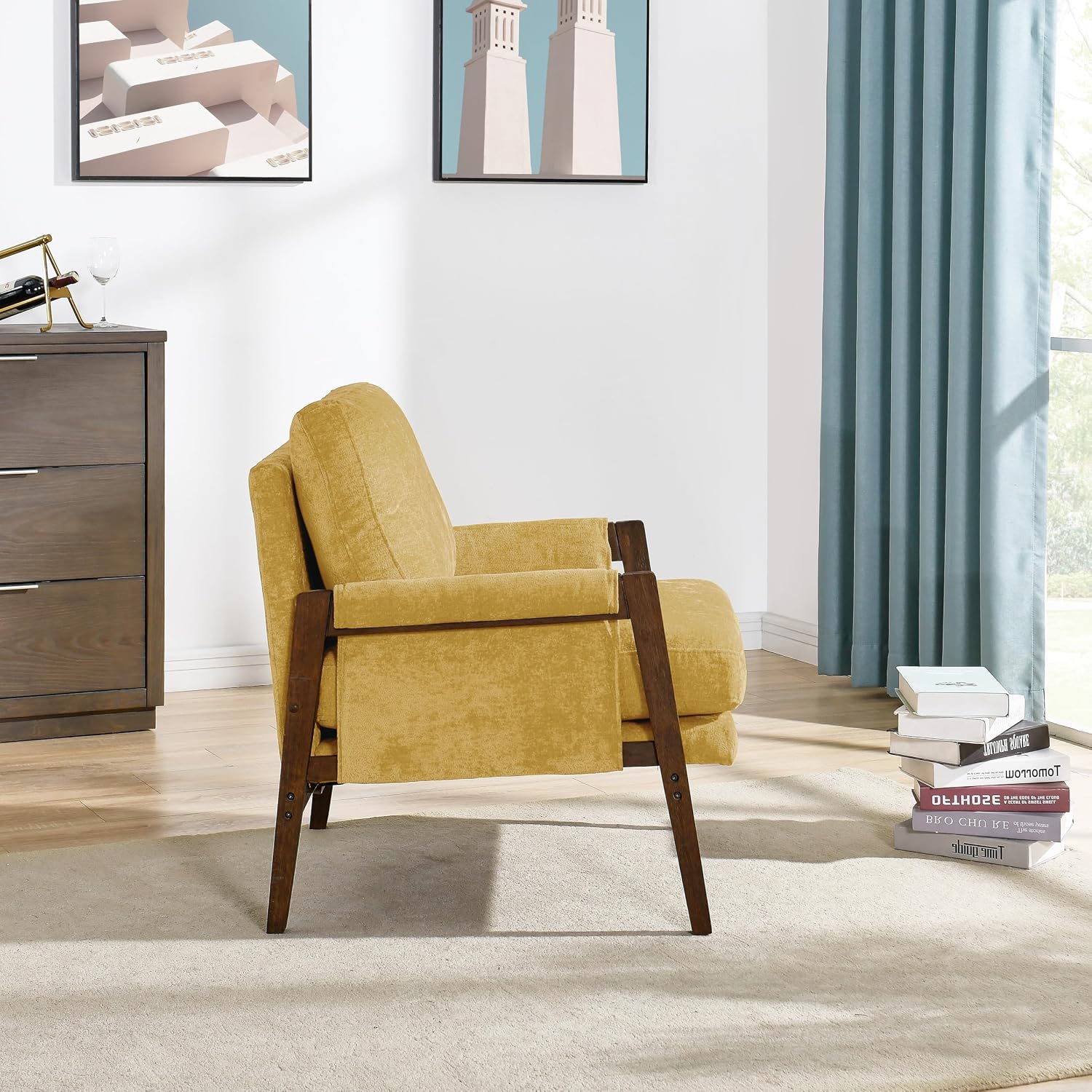 Mid Century Upholstered Armchair