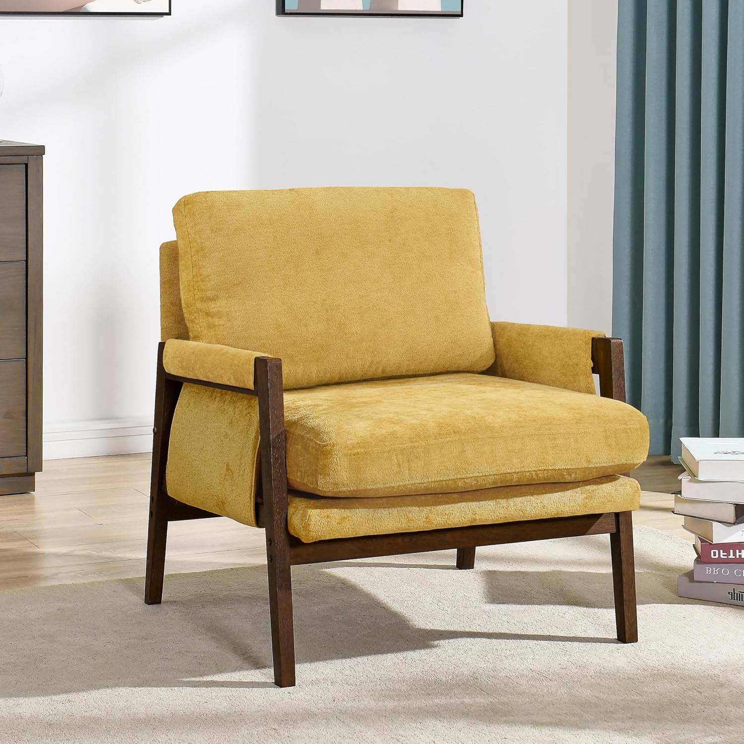Mid Century Upholstered Armchair